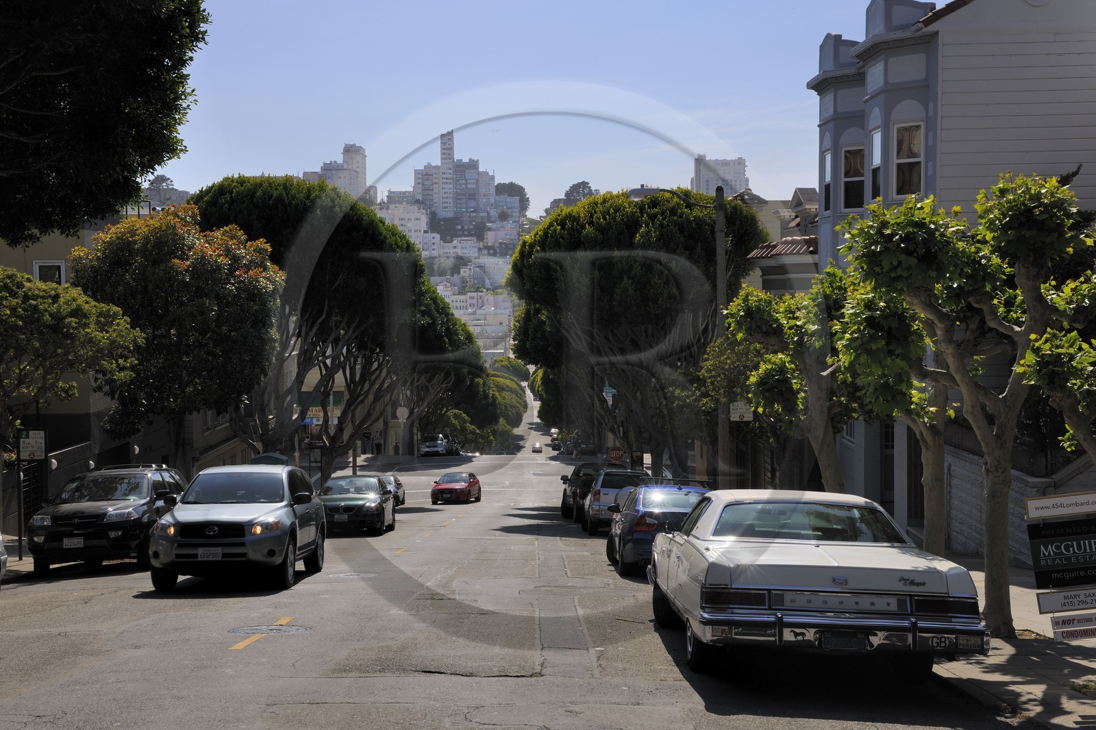 Etats-Unis, Californie, San Francisco, Lombard street dans le quartier de North Beach