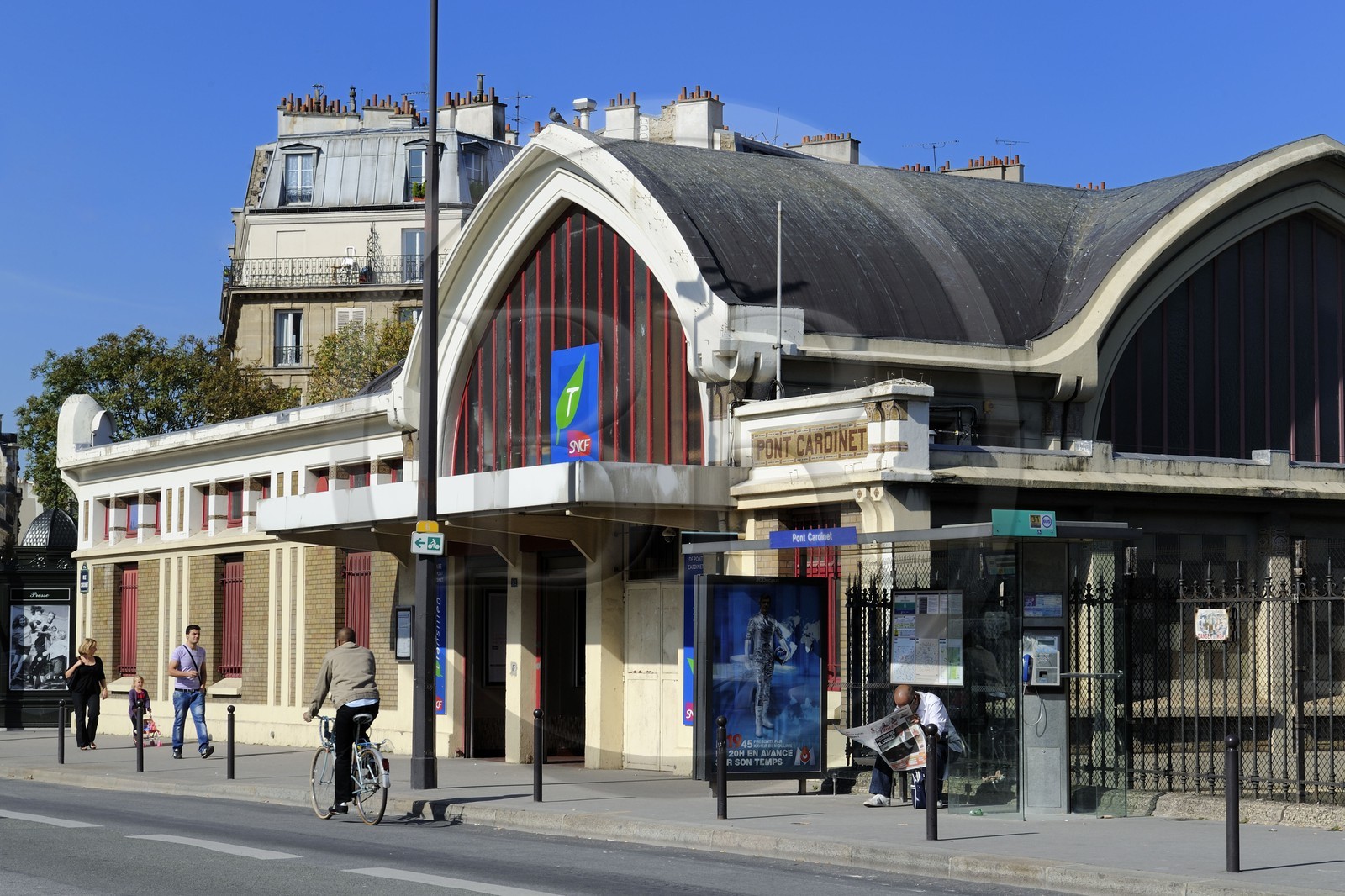 France, Paris, the Modern Style Pont-Cardinet station from the SNCF