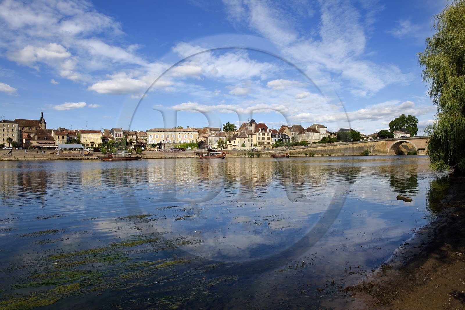 France, Dordogne (24), Bergerac, le Vieux Bergerac et les rives de la Dordogne