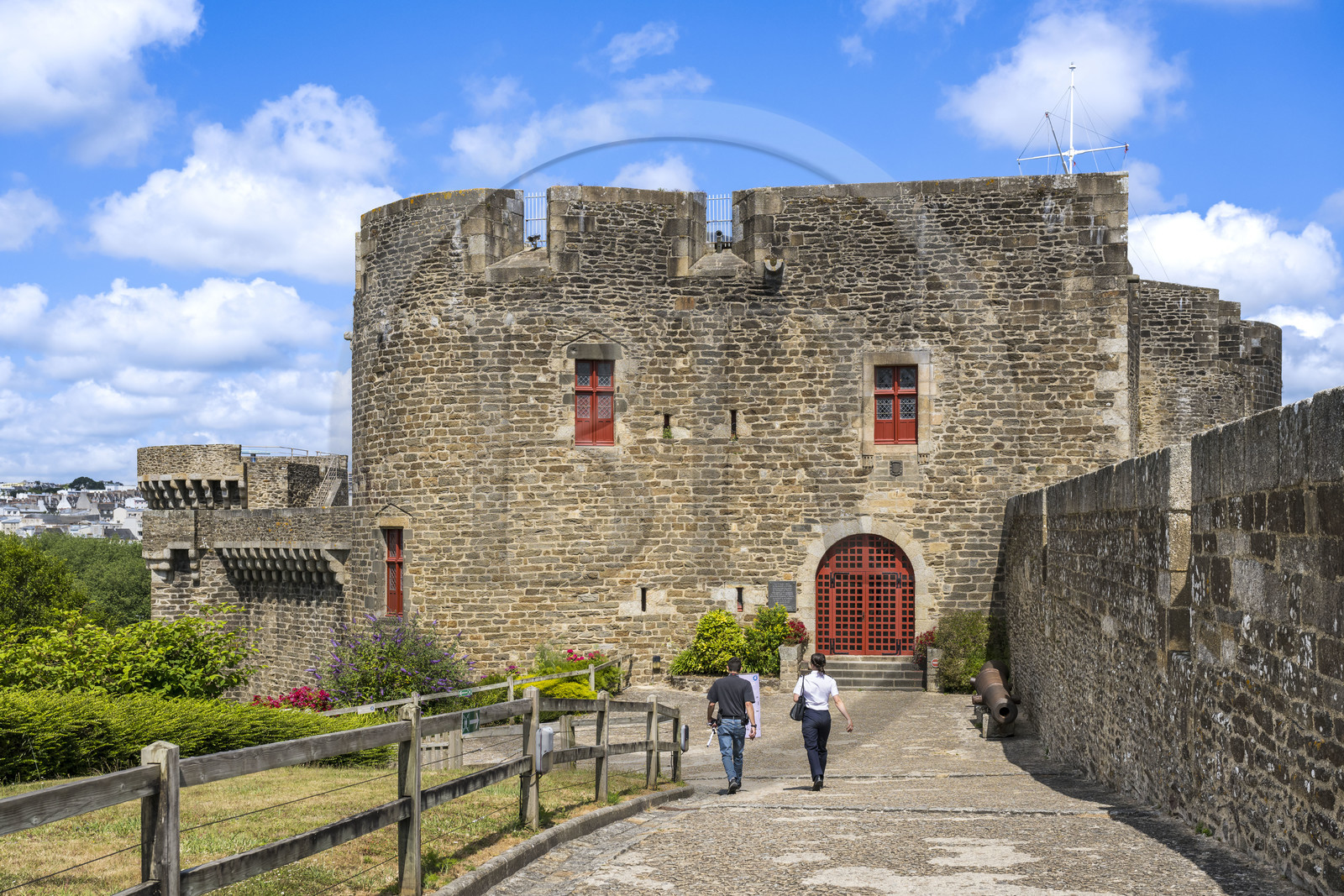 France, Finistère (29), Brest, le château qui abrite le musée national de la Marine