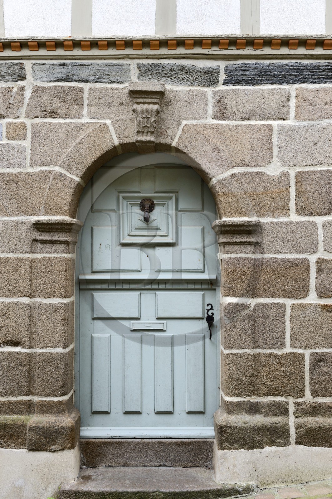 France, Finistere, Morlaix, traditional house in Rue Longue