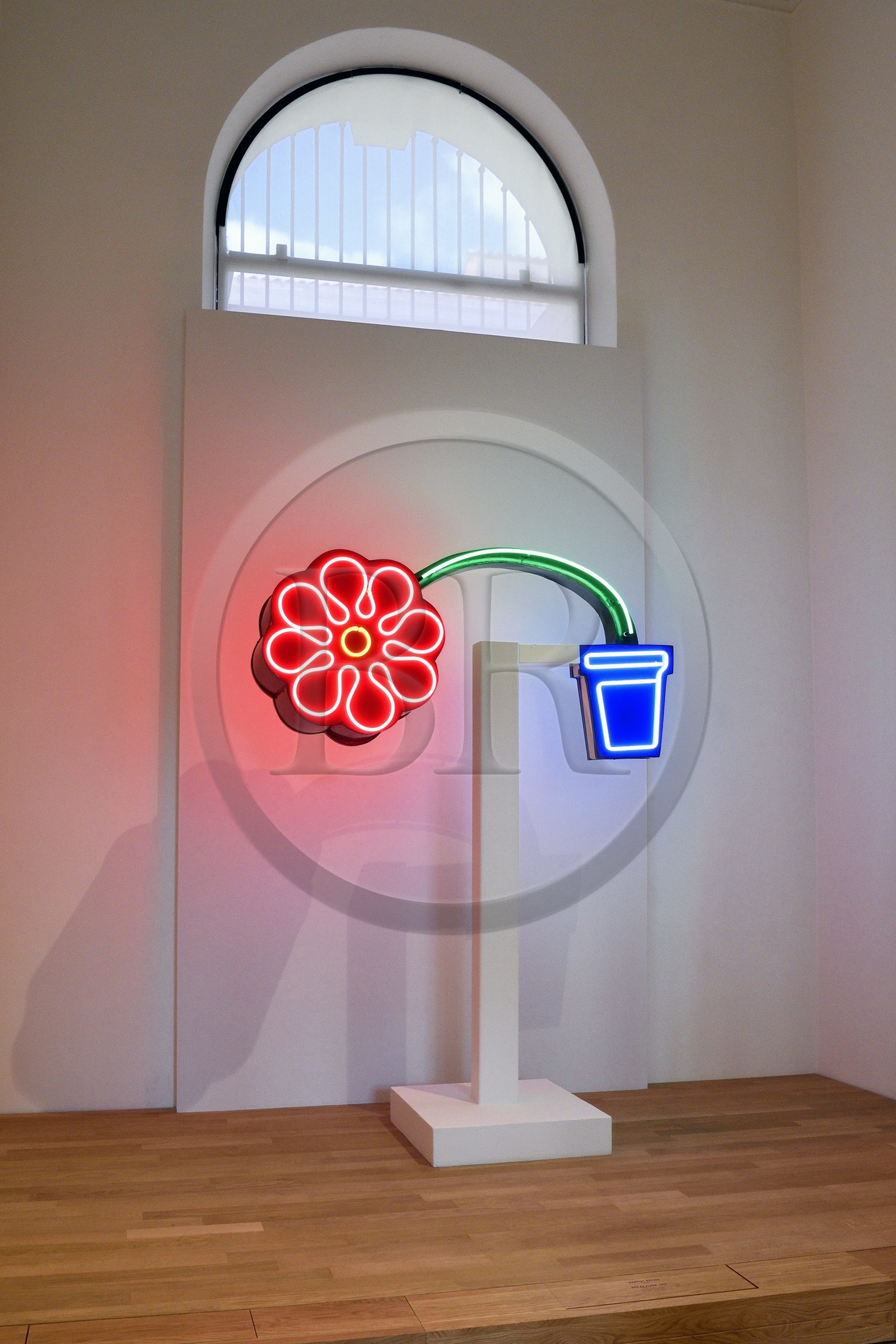 France, Var (83), Toulon, Musée d'Art de Toulon (MAT), Pot et Fleur (1963) de Martial Raysse