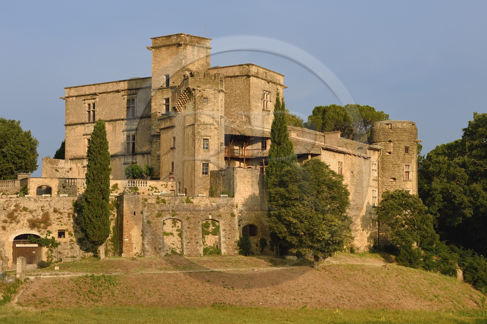 France, Vaucluse, Parc Naturel Regional du Luberon (Natural Regional Park of Luberon), Lourmarin, labelled Les Plus Beaux Villages de France (The Most Beautiful Villages of France), the castle of the 15th and 16th centuries Renaissance