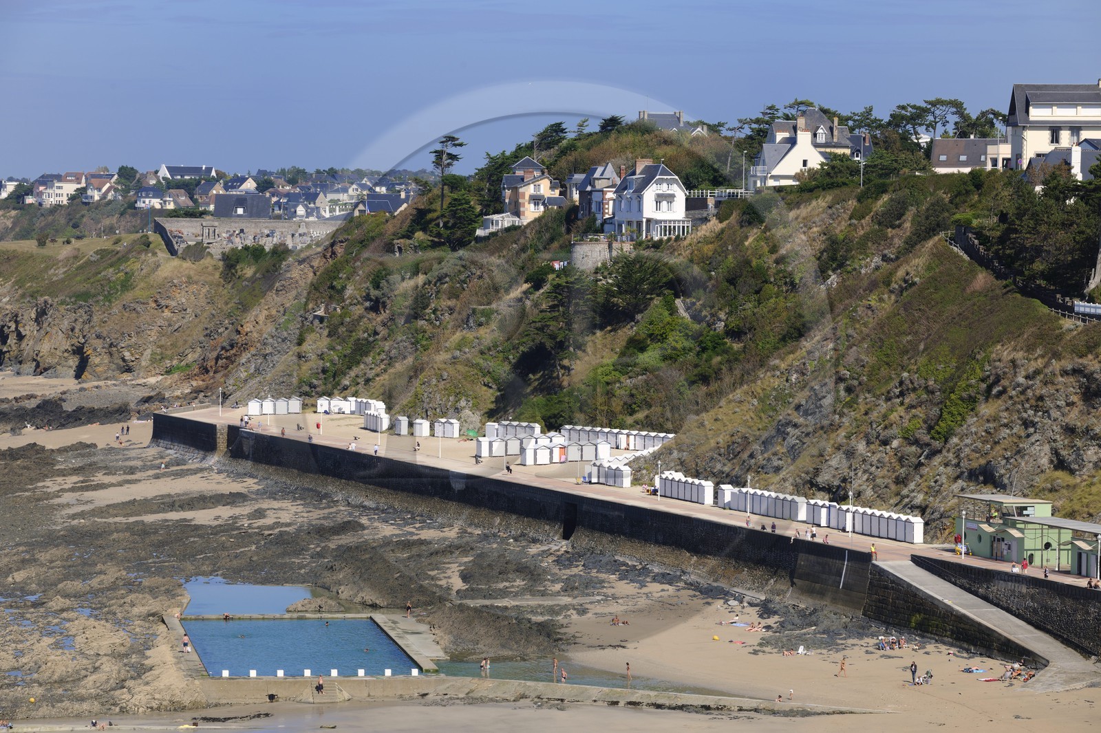 France, Manche (50), Granville et sa piscine d'eau de mer