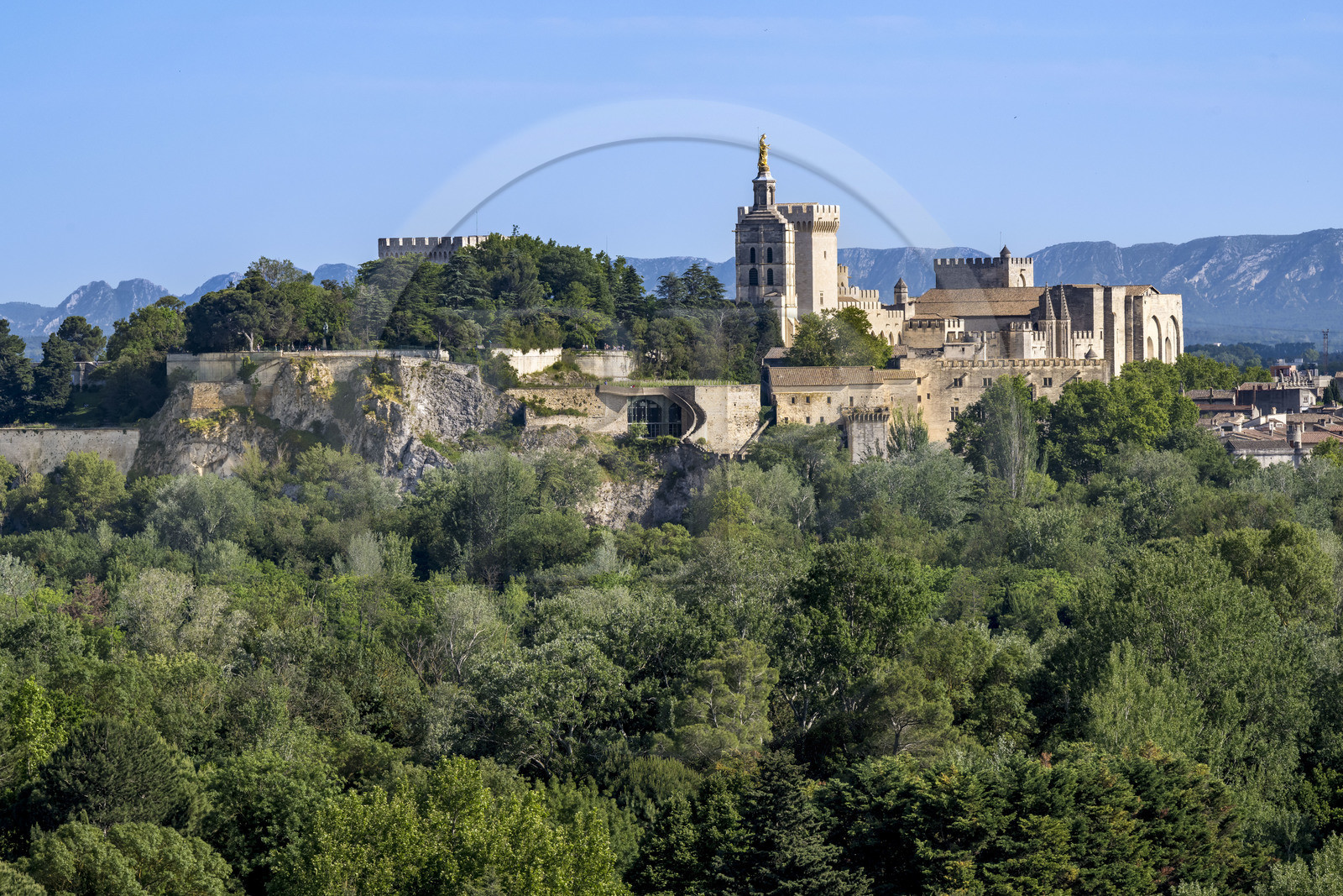France, Vaucluse, Avignon, Palais des Papes (Palace of the Popes) listed as World heritage by UNESCO