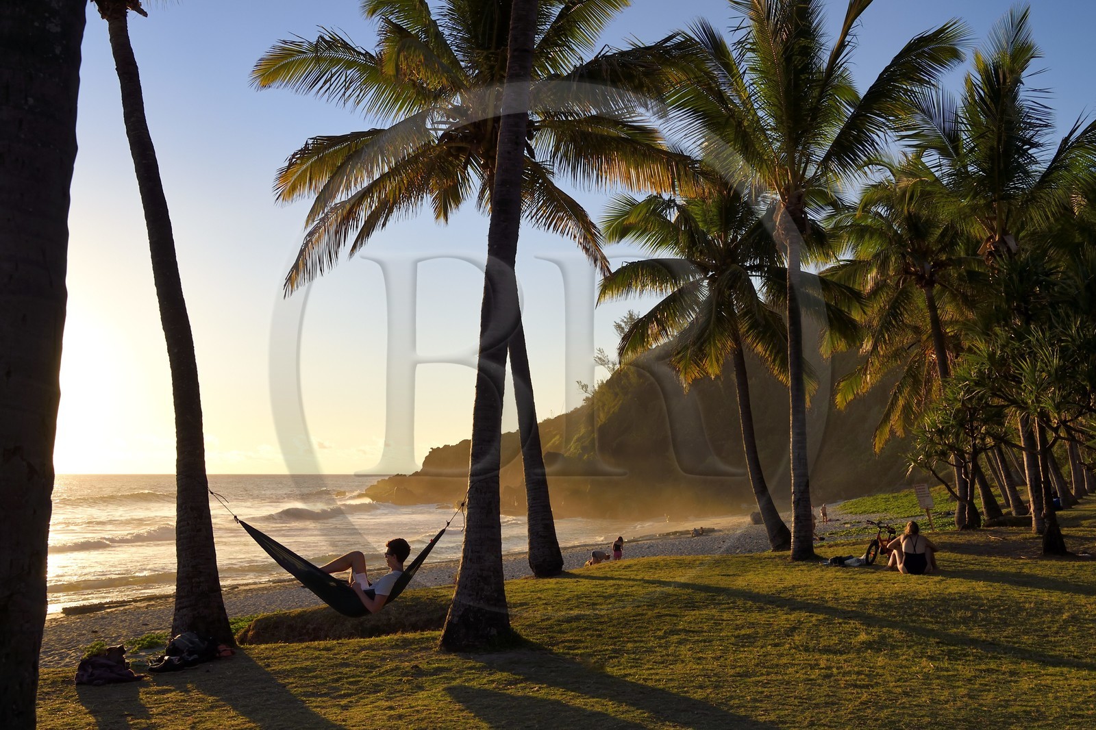 France, Ile de la Reunion, Petite-Ile sur la côte sud, plage de Grand-Anse