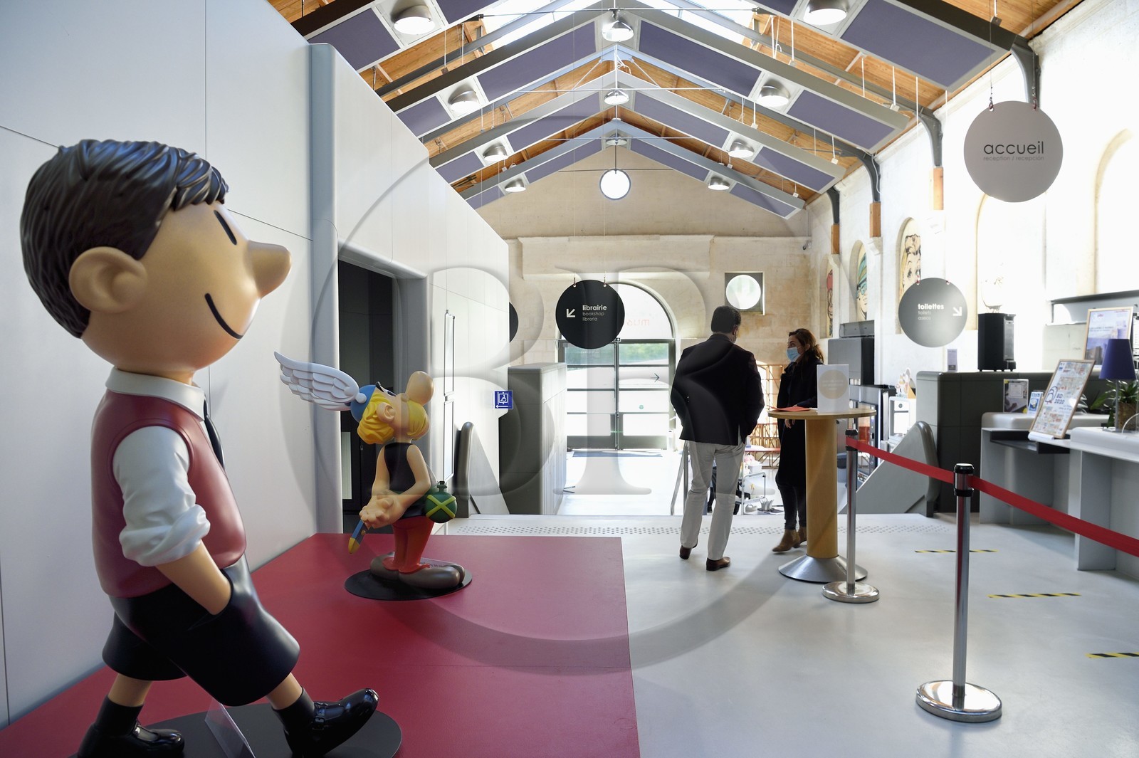 France, Charente, Angouleme, Cité internationale de la bande dessinée et de l’image (CIBDI)(International city of comics and images), the comic museum in the former Magelis cellars