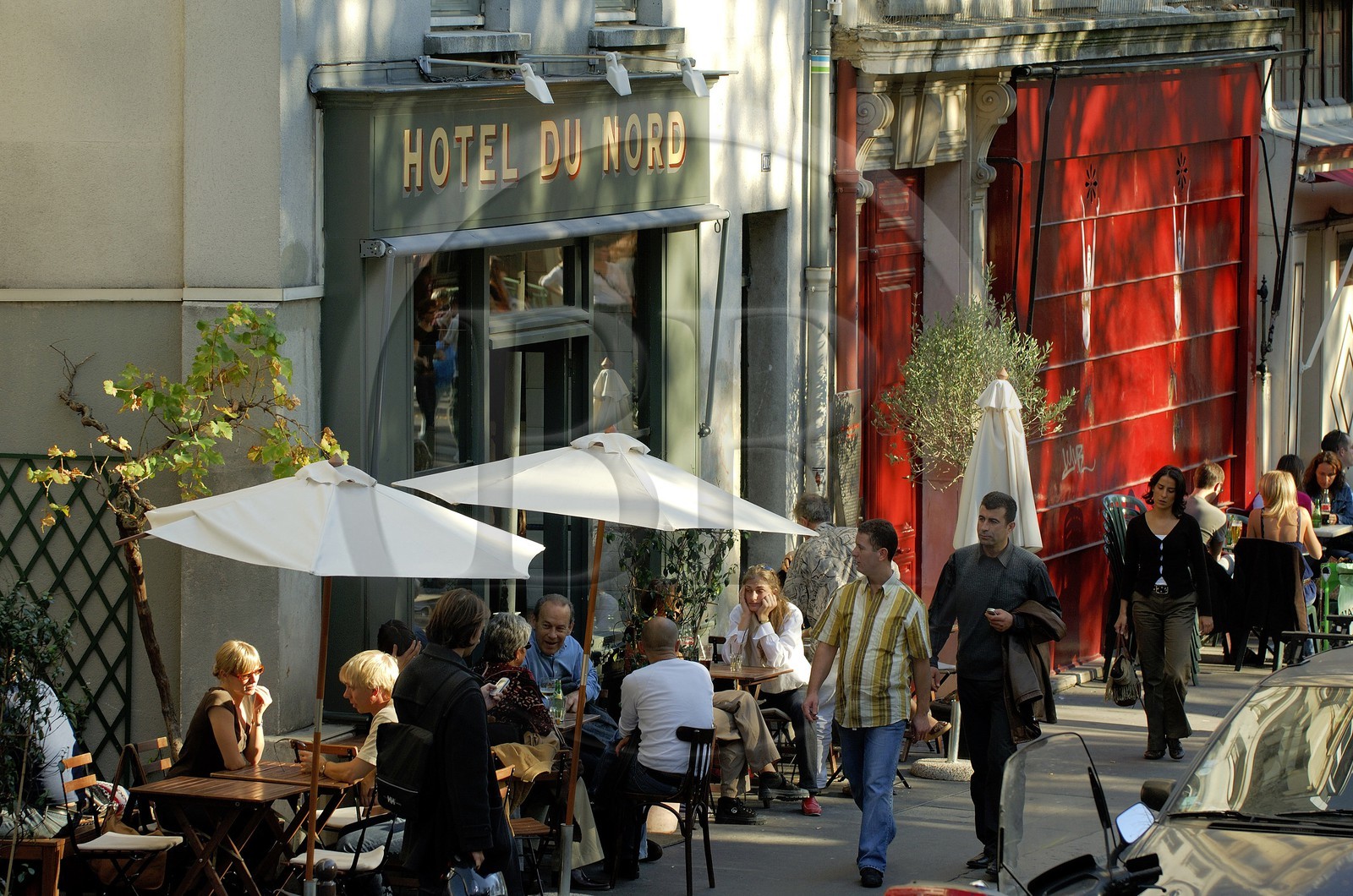 France, Paris (75), terrasse du caf