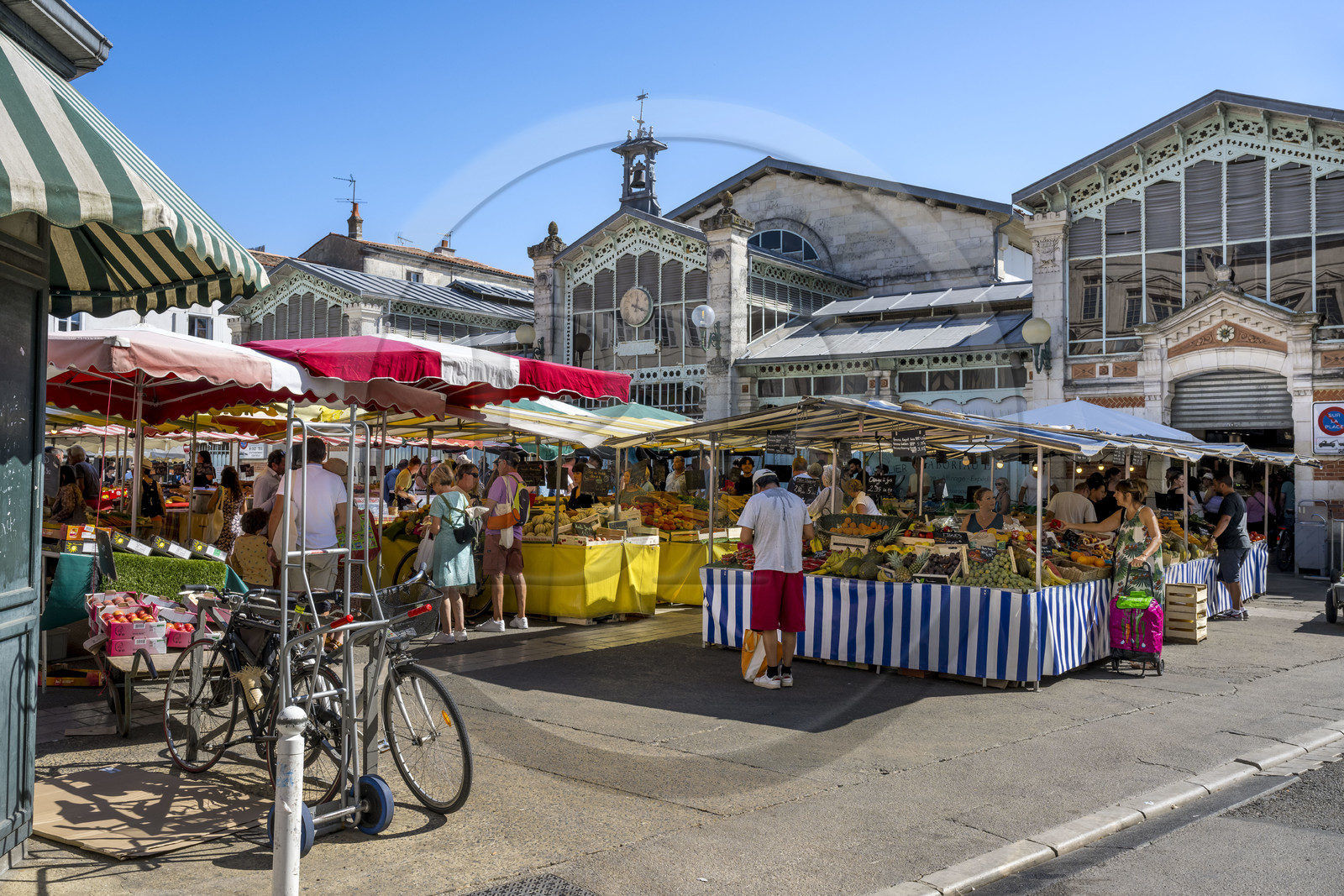 France, Charente Maritime, La Rochelle, the old 19th century covered market