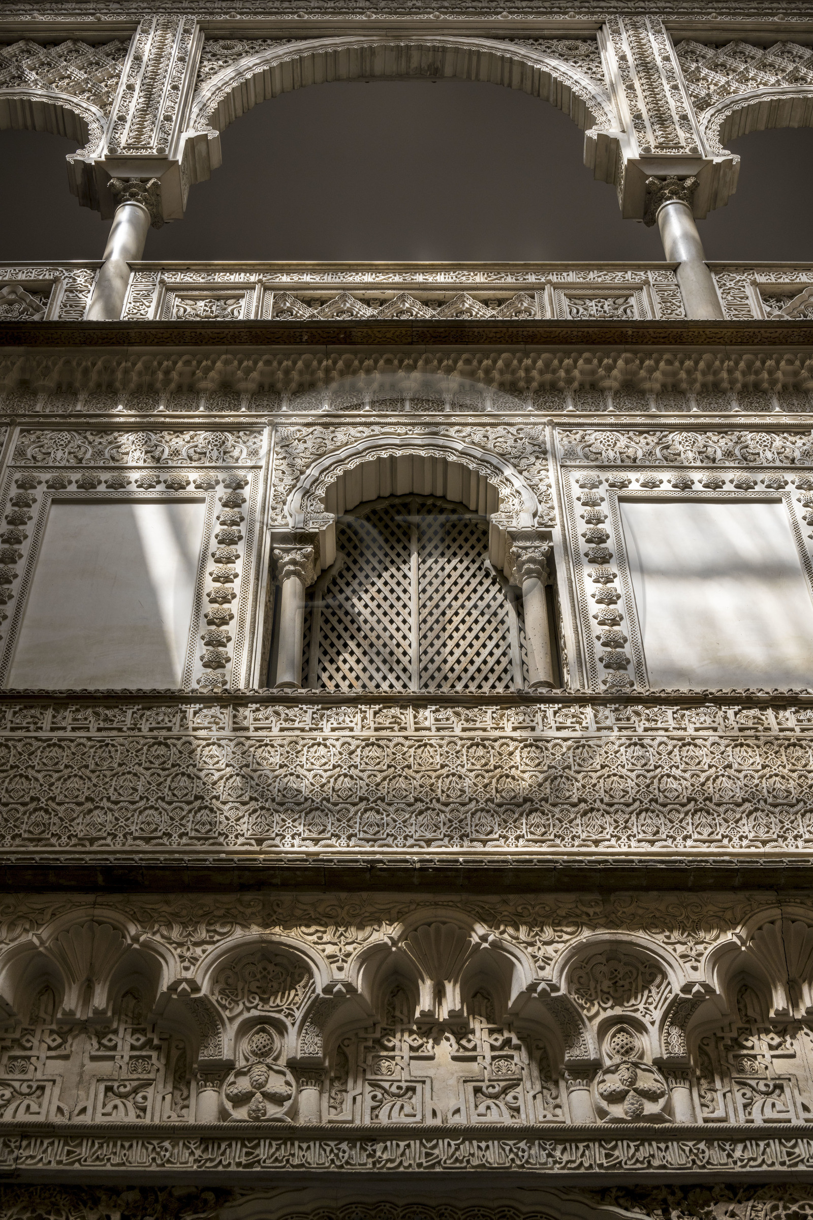 Espagne, Andalousie, Séville, Alcazar de Séville (Reales Alcazares de Sevilla), classé Patrimoine Mondial de l'UNESCO, Palais mudéjar ou de Pierre Ier, la Cour des Poupées (patio de las Munecas)