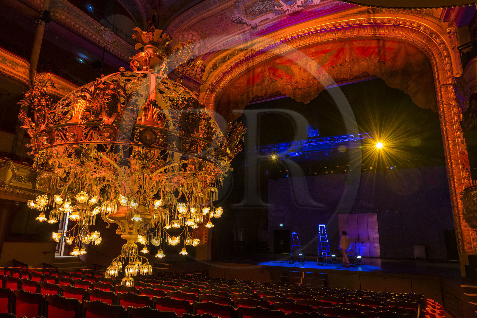 France, Hérault (34), Sète, le théâtre Molière