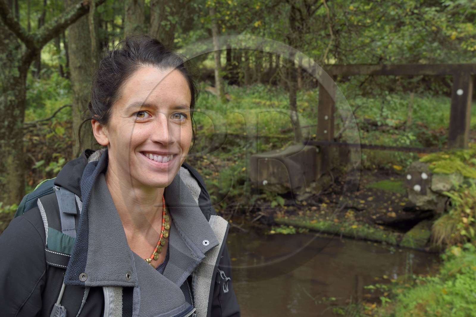 France, Bas Rhin, Northern Vosges Regional Natural Park, Niedersteinbach, Marie L'Hospitalier, in charge of the Natura 2000 mission within the Northern Vosges Regional Natural Park