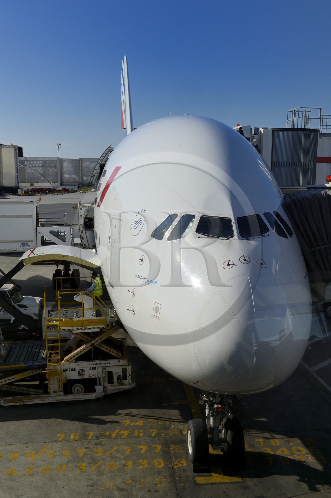 Etats-Unis, New York, Airbus A380 d'Air France - KLM à l'aéroport Kennedy (JFK)