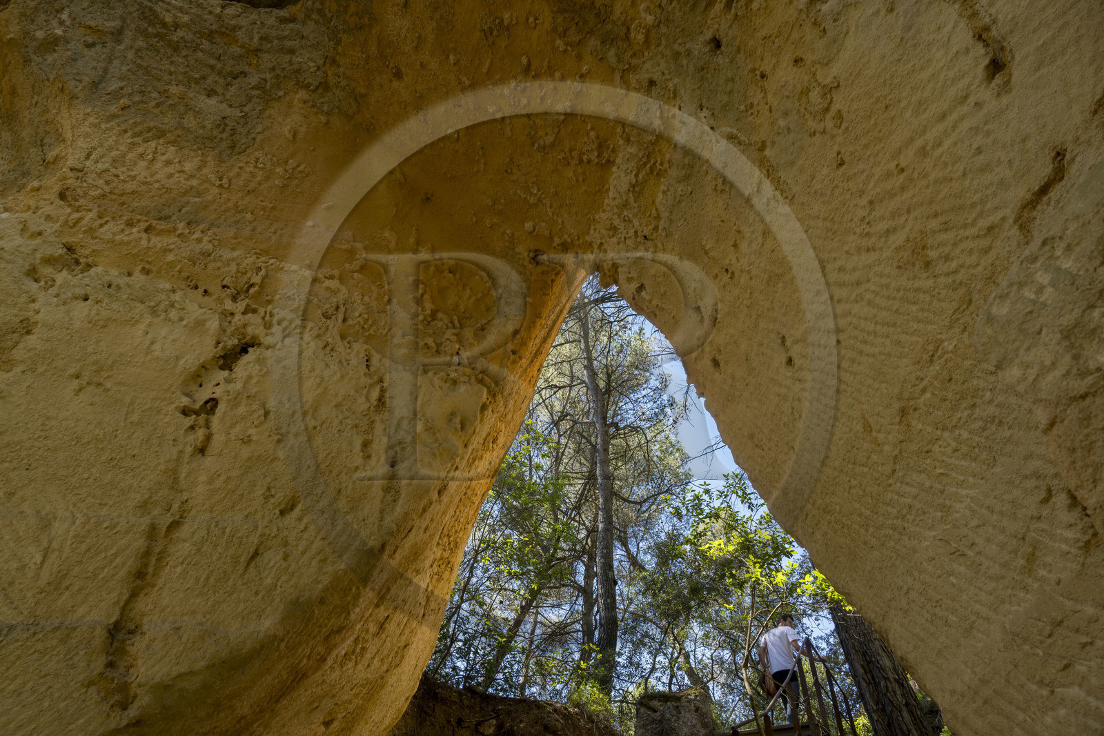 France, Bouches-du-Rhône (13), Aix en Provence, plateau de Bibemus, les carrières de Bibemus qui ont inspirées de nombreuses toiles de Cézanne