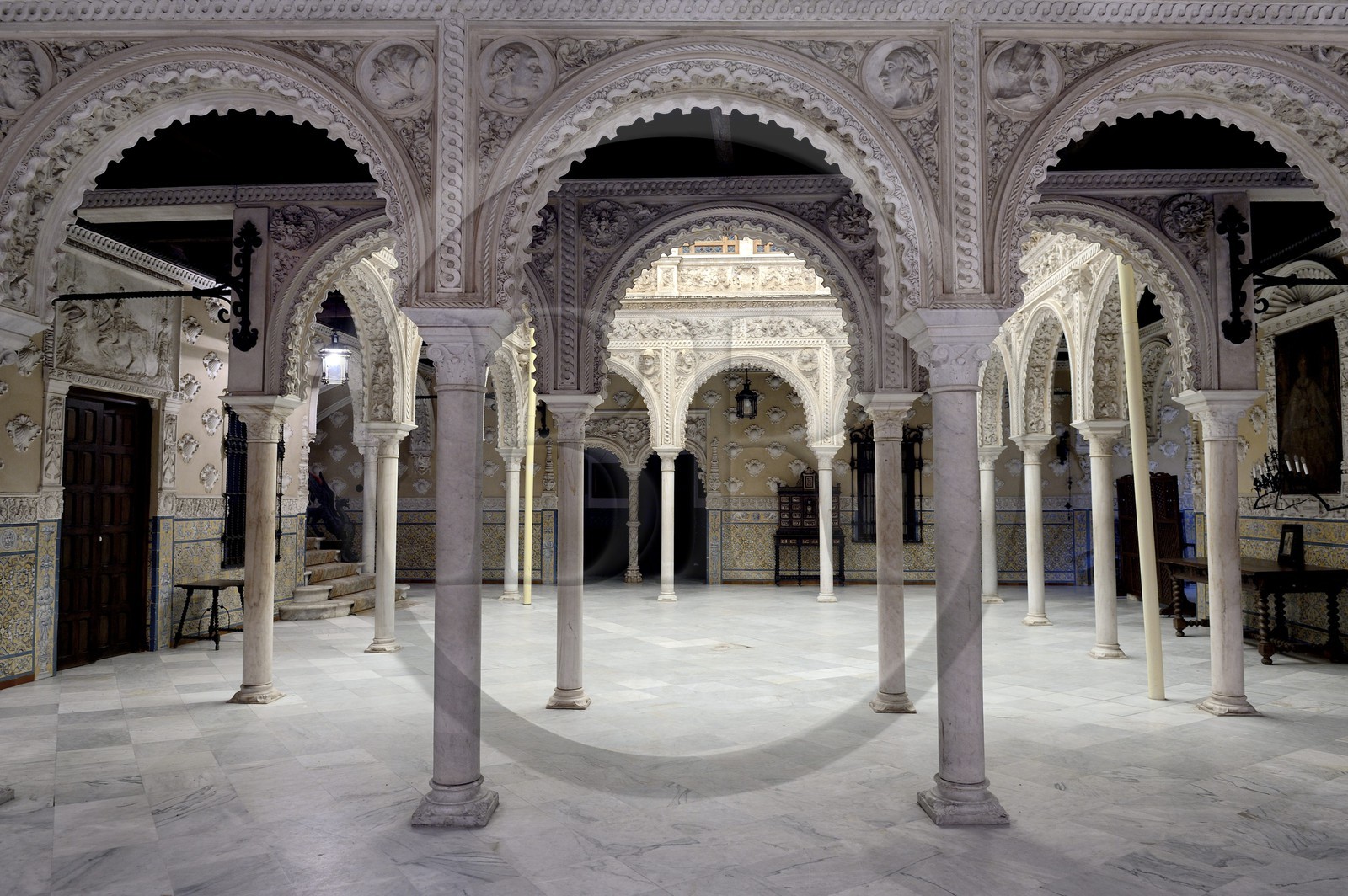 Espagne, Andalousie, Séville, Casa Palacio de Guardiola à la Puerta de Jerez