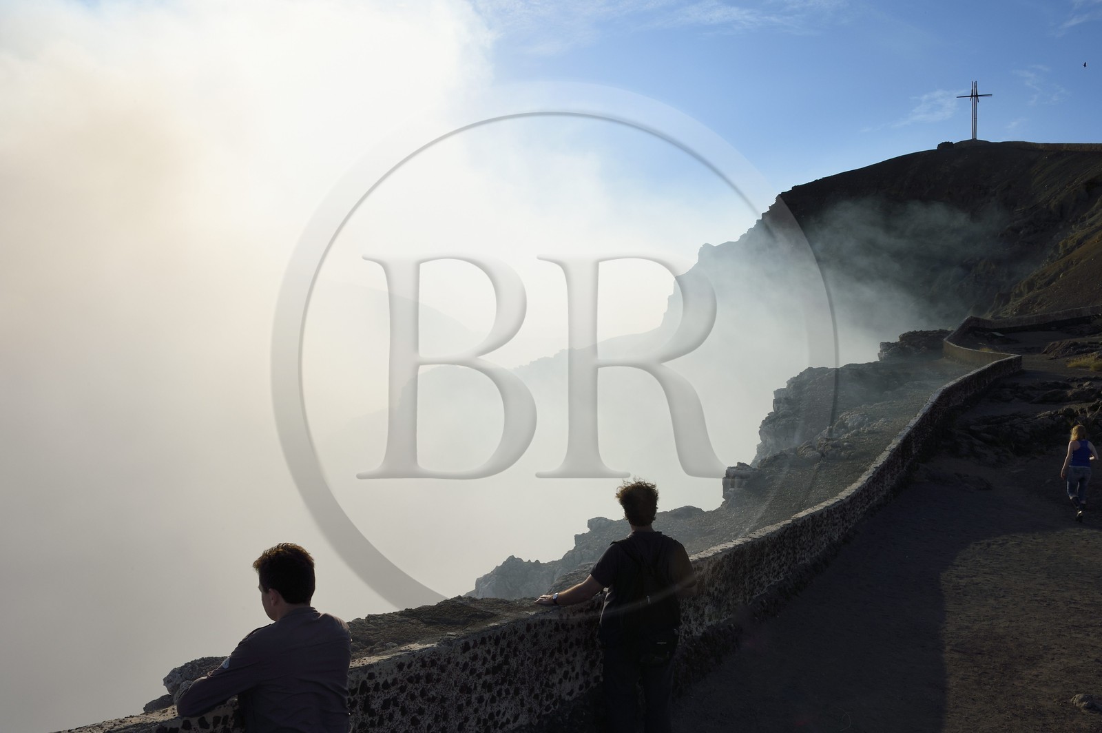 Nicaragua, Masaya, Parc national du Volcan Masaya (Parque Nacional Volcan Masaya), le cratère Santiago toujours actif