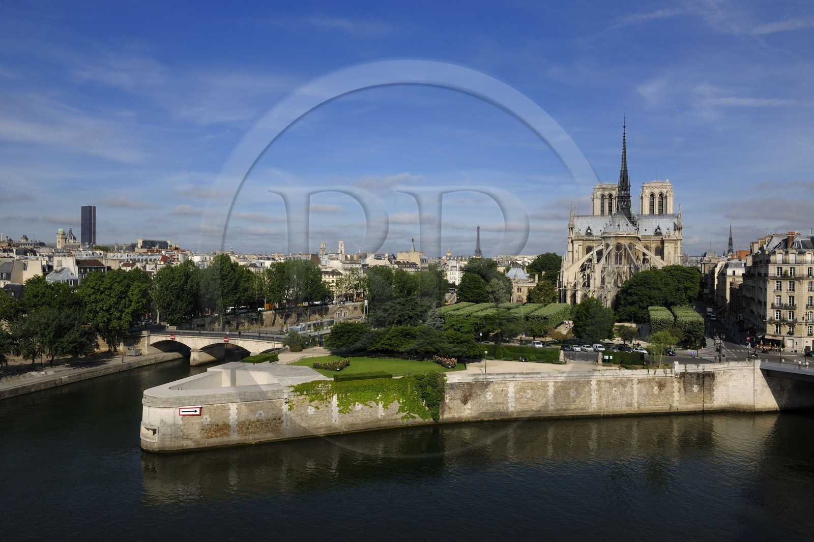 France, Paris (75), les rives de la Seine classées Patrimoine Mondial de l'UNESCO, île de la Cité, la cathédrale Notre-Dame