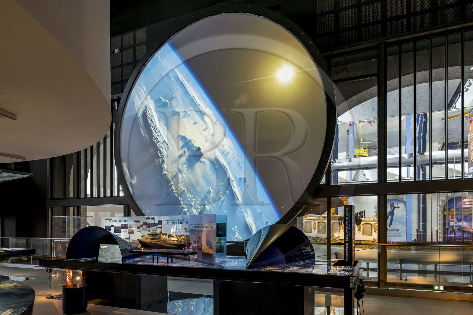 France, Finistère (29), Brest, l'éco-quartier des Capucins, les Ateliers, anciens ateliers de mécanique de l'Arsenal, 70.8 Musée pour l'océan