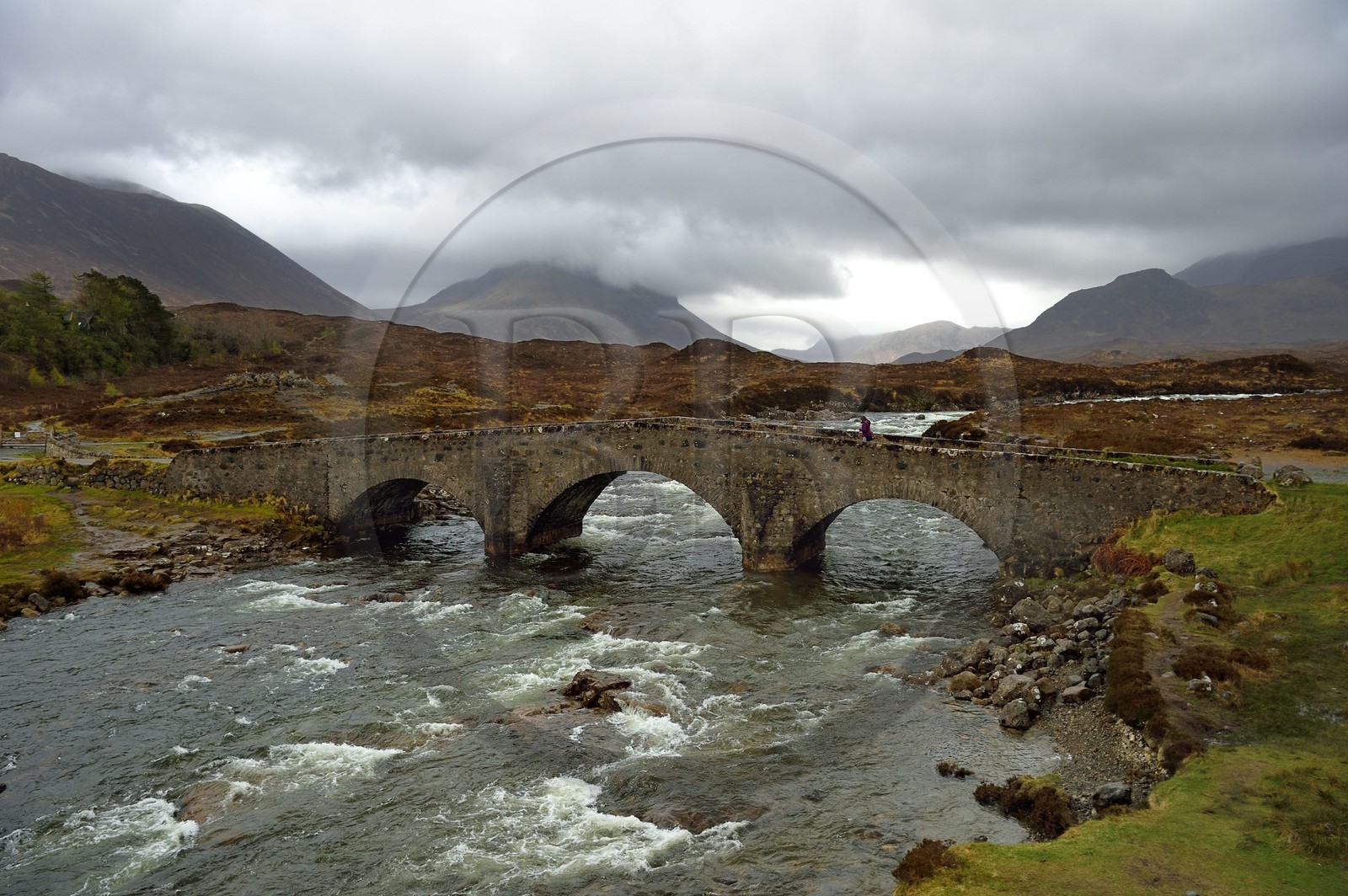 Royaume-Uni, Ecosse, région des Highlands, les Hébrides, Ile de Skye, old Sligachan bridge