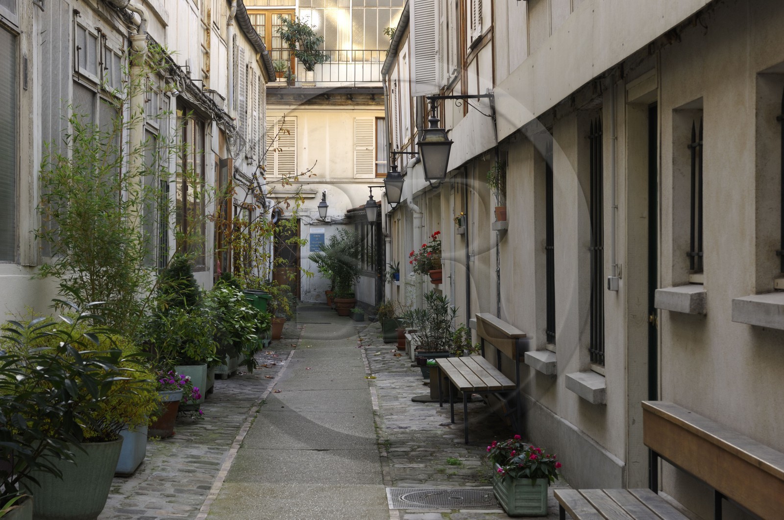 France, Paris (75), l' impasse des Artisans