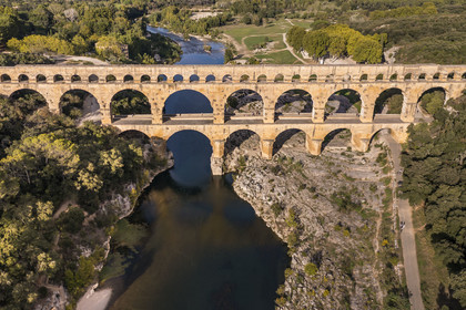 France, Gard,  (aerial view)