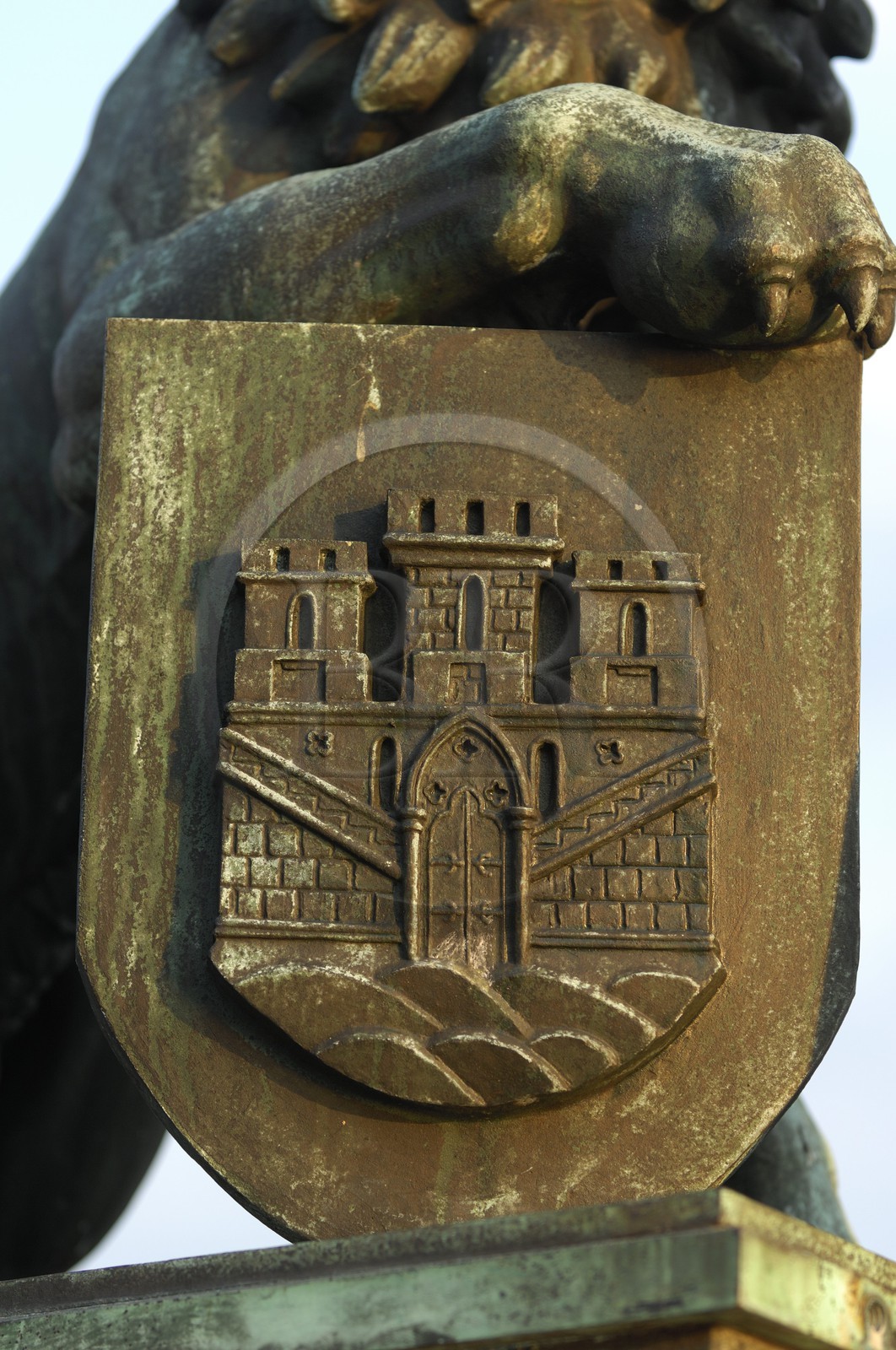 Norvège, Hordaland, Bergen, les armes de la ville