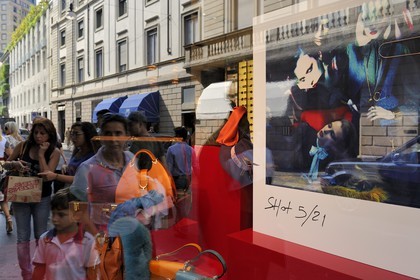 Italie, Lombardie, Milan, Quadrilatère de la mode, boutique de luxe via Monte Napoleone