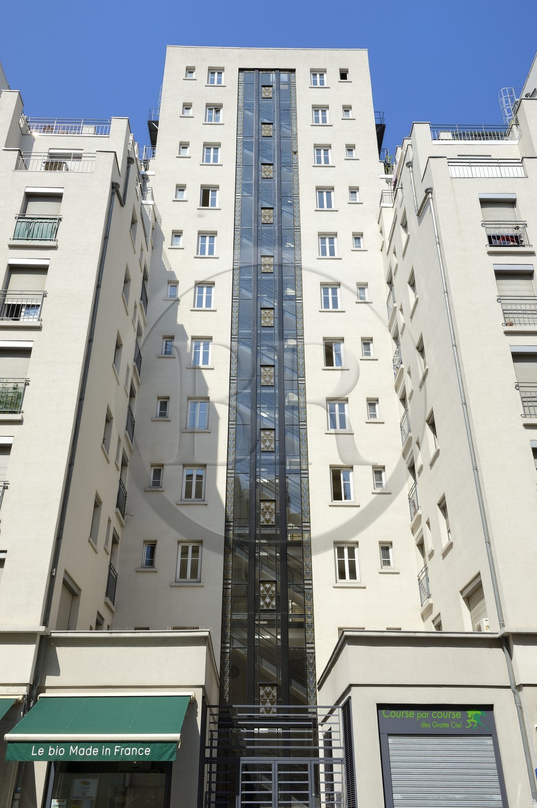 France, Rhône (69), Villeurbanne, ensemble architectural des gratte-ciel construit de 1927 à 1934