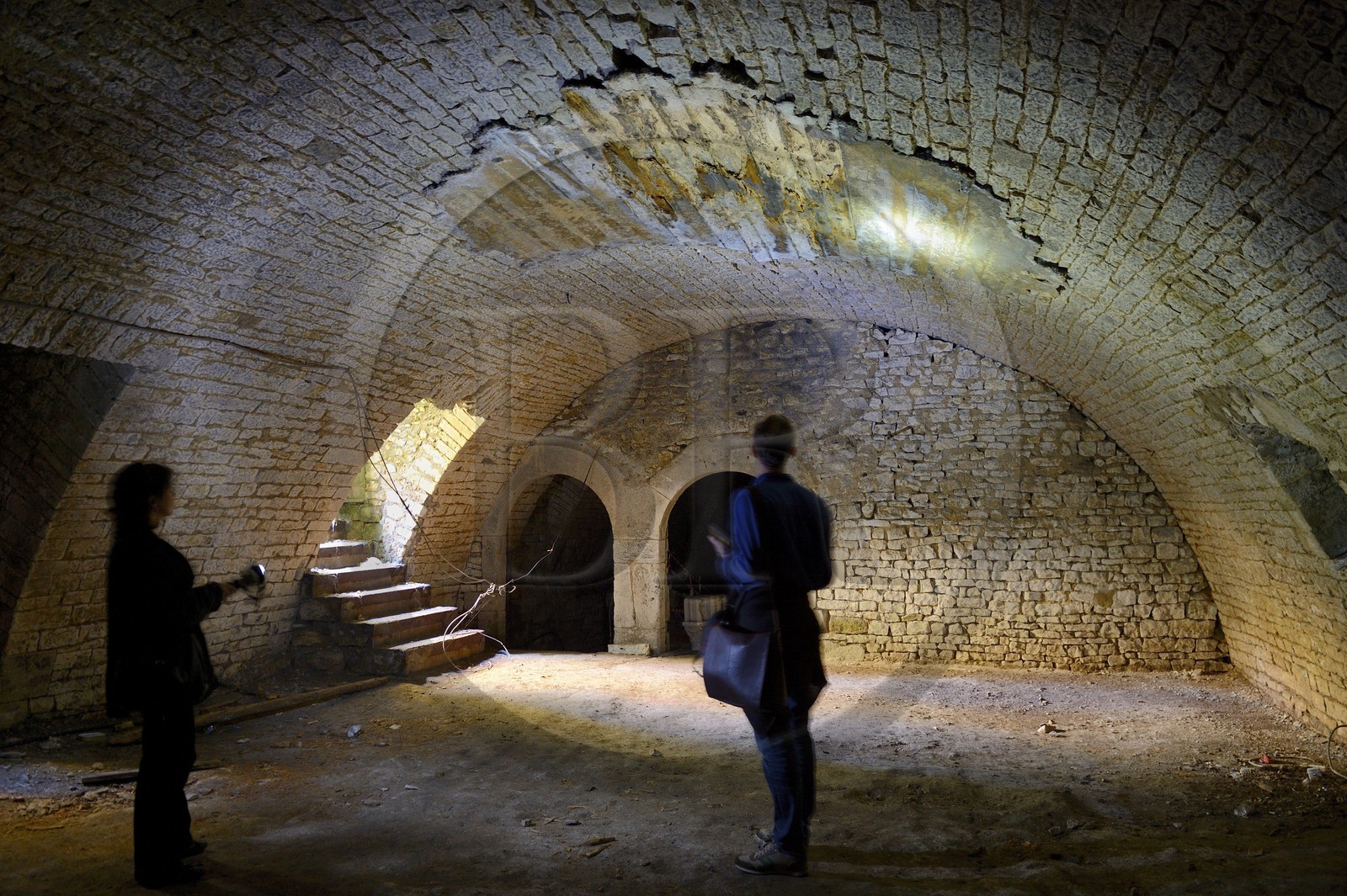 France, Meuse, Verdun, the citadel, the former monks' cellar that is a vestige of the Saint Vanne abbey