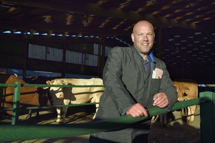 France, Seine Maritime, Forges les eaux, livestock market (mainly cows), Stéphane François Cattle trader