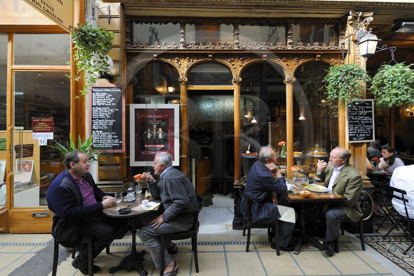 France, Paris (75), restaurant dans le Passage des Panoramas
