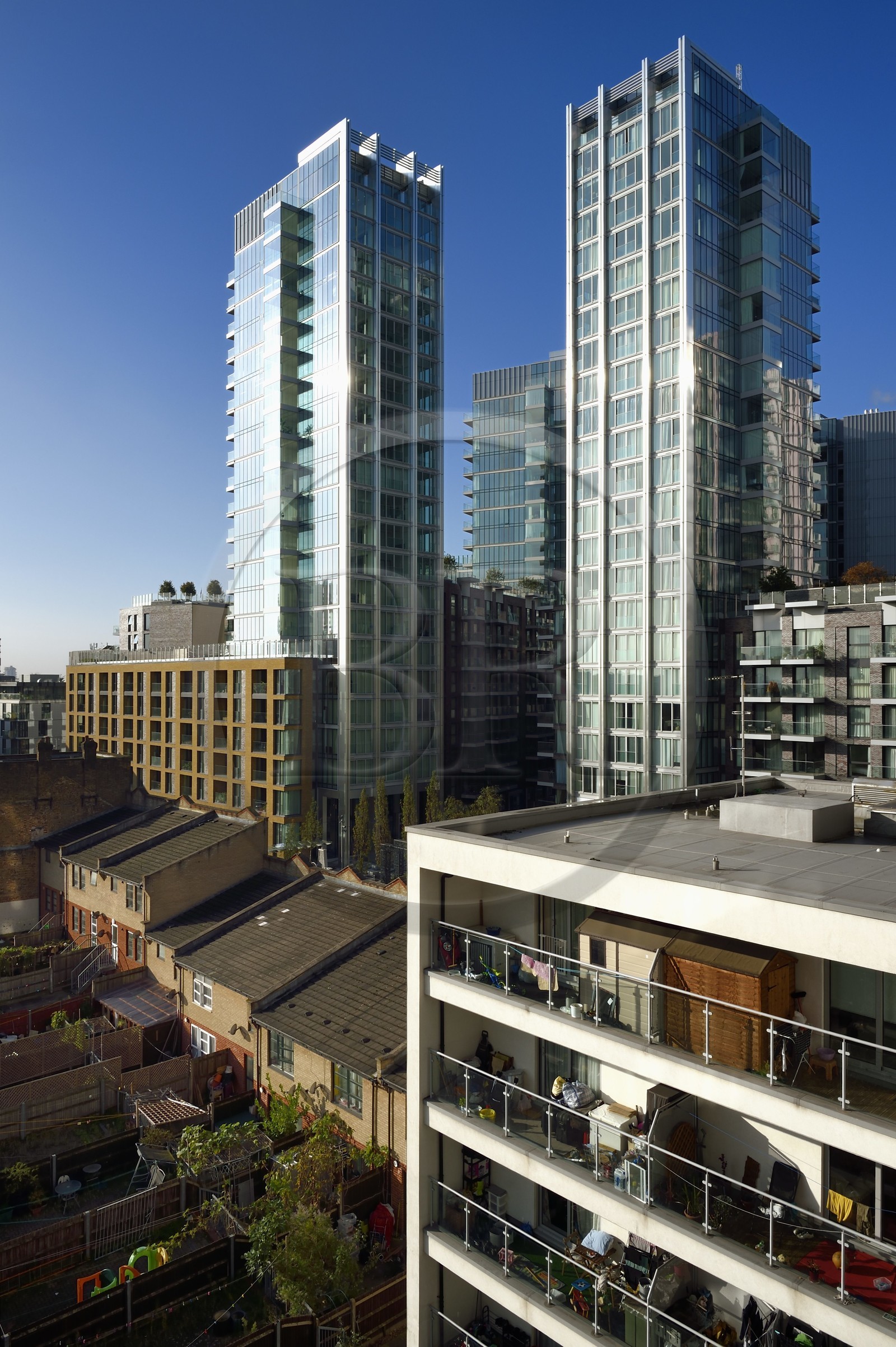 Royaume-Uni, Londres, quartier Whitechapel, les nouveaux immeubles d'Aldgate