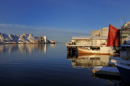Norvège, Nordland, iles des Westeralen, port de Myre
