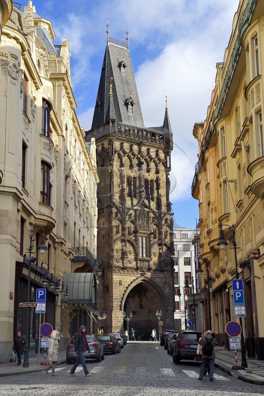 Czech Republic, Prague, historical centre listed as World Heritage by UNESCO, Stare Mesto District, the Powder Tower