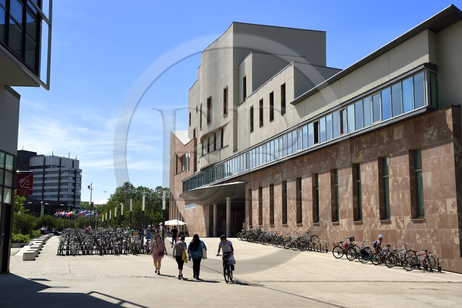 France, Bas Rhin, Strasbourg, development of port du Rhin (Rhine's harbour) and conversion of breakwater of Bassin d'Austerlitz, la Cite de la musique (Cultural centre dedicated to dance and music)