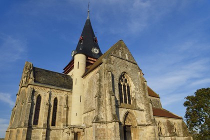 France, Calvados (14), Pays d'Auge, Beaumont-en-Auge, l'église Saint-Sauveur