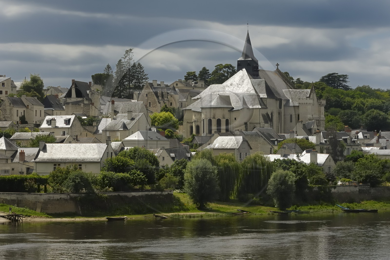 France, Indre et Loire (37), Candes-Saint-Martin, collégiale Saint-Martin
