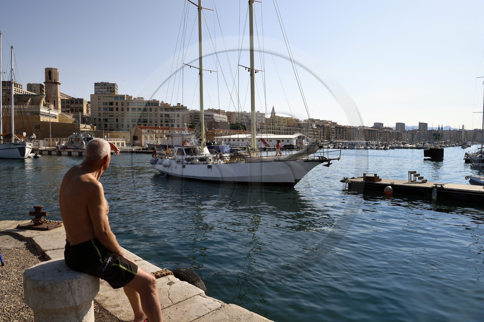 France, Bouches-du-Rhône (13), Marseille, Le Vieux Port