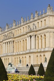 France, Yvelines, park of the Chateau de Versailles, listed as World Heritage by UNESCO, outside of the Galerie des Glaces (Hall of Mirrors)