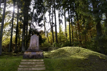 France, Meuse, Verdun region, battle of Verdun, the village of Ornes classified as mort pour la France (dead for France) is part of French villages destroyed in the First World War, the stele