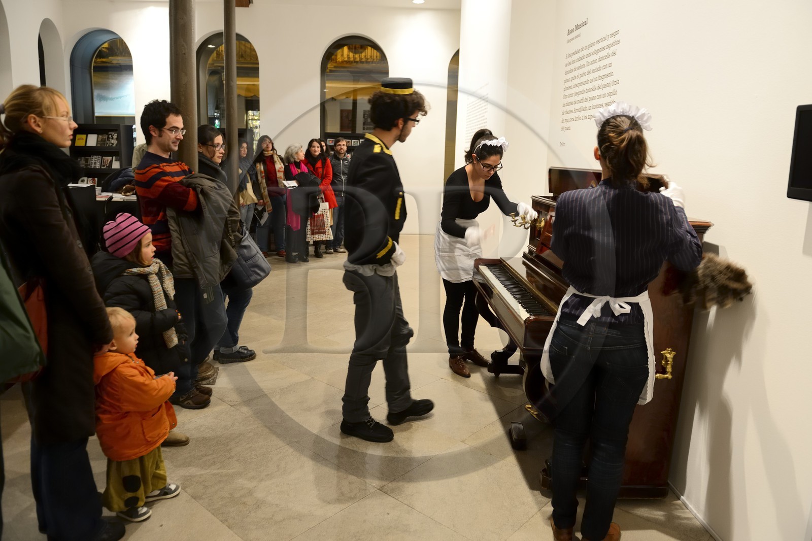 Espagne, Andalousie, Grenade, Centre d'art et de culture José Guerrero, happening de Musica y accion