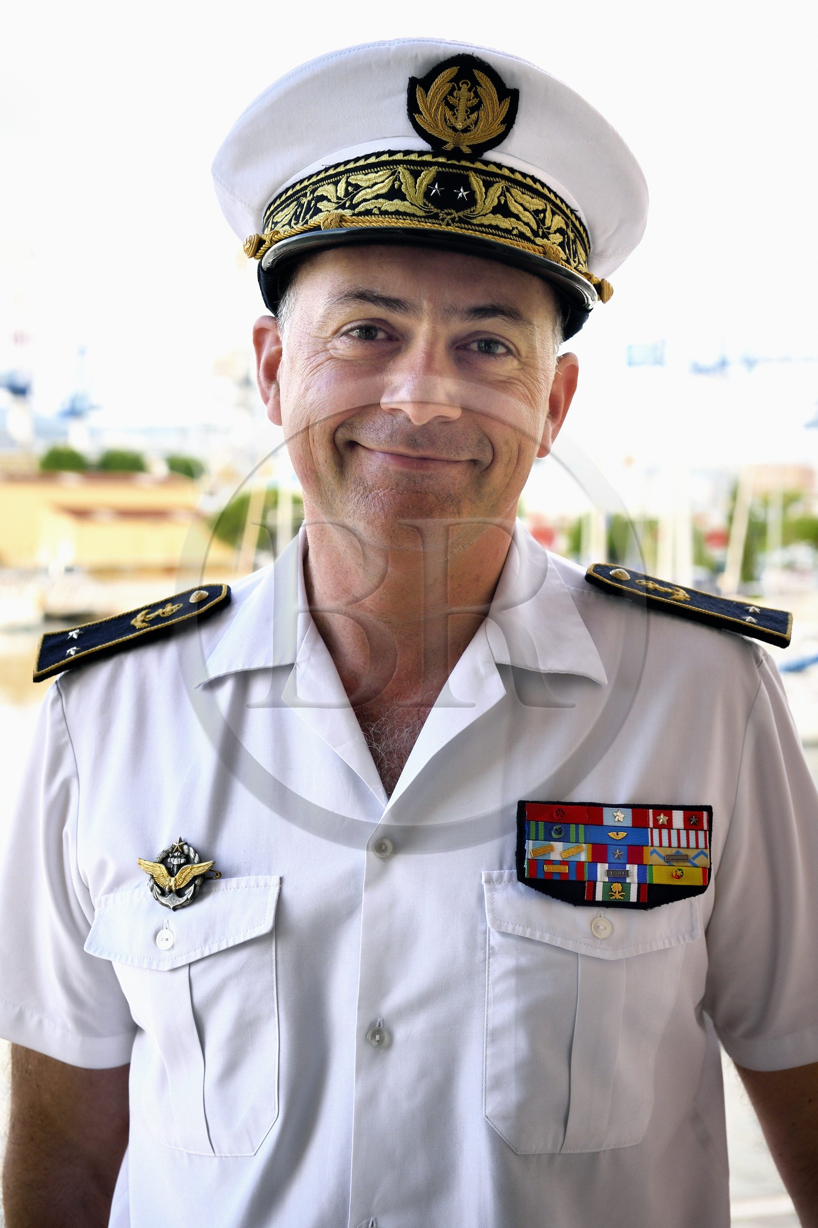 France, Var (83), Toulon, la base navale (Arsenal), préfecture maritime de la Méditerranée, l’amiral Vandier, commandant de la base de Défense de Toulon