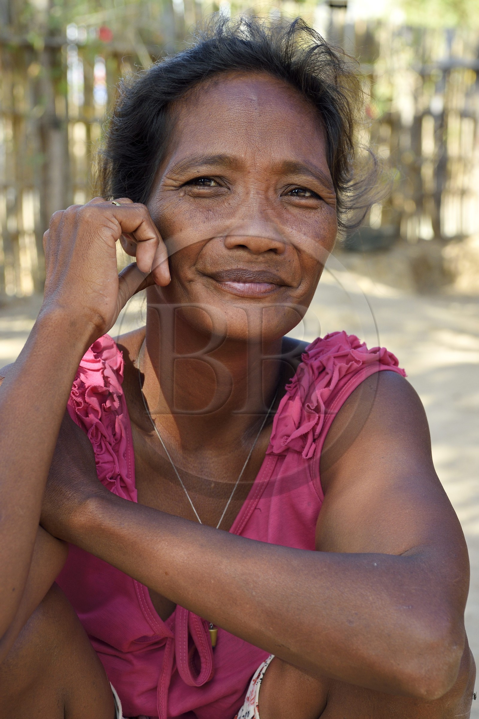 Philippines, Calamian Islands in northern Palawan, Uson Island in Coron Bay, village of Barangay Lajala, Sinaida Bering