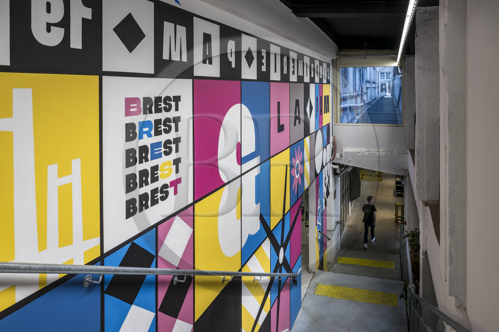France, Finistère (29), Brest, la PAM, une ancienne imprimerie devenue tiers lieu
