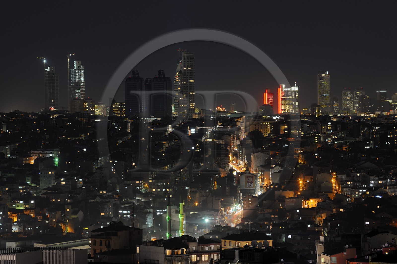 Turkey, Istanbul, modern buildings in the northern districts of the city