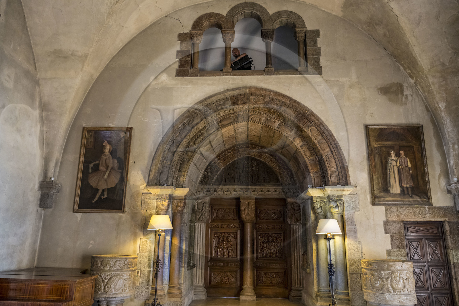 France, Alpes-Maritimes (06), Mandelieu-la-Napoule, chateau de La Napoule (XII-XIXe siècle) reconstruit en grande partie au début du XXème siècle par le couple américain Henry et Marie Clews, il abrite désormais le Clews Center for the Arts