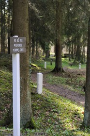 France, Meuse, Verdun area, Fleury-devant-Douaumont, the village was completely destroyed in 1916 during the Battle of Verdun and was not rebuilt, former village street