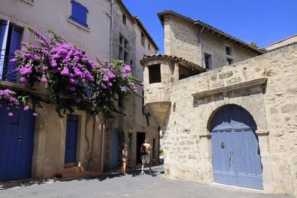 France, Hérault (34), Pézenas, vieille ville, échaugette d'un hôtel particulier