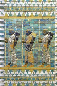 Germany, Berlin, Museum Island, listed as World Heritage by UNESCO, Pergamon Museum (Pergamonmuseum), Ancient Assyrian ceramic frieze