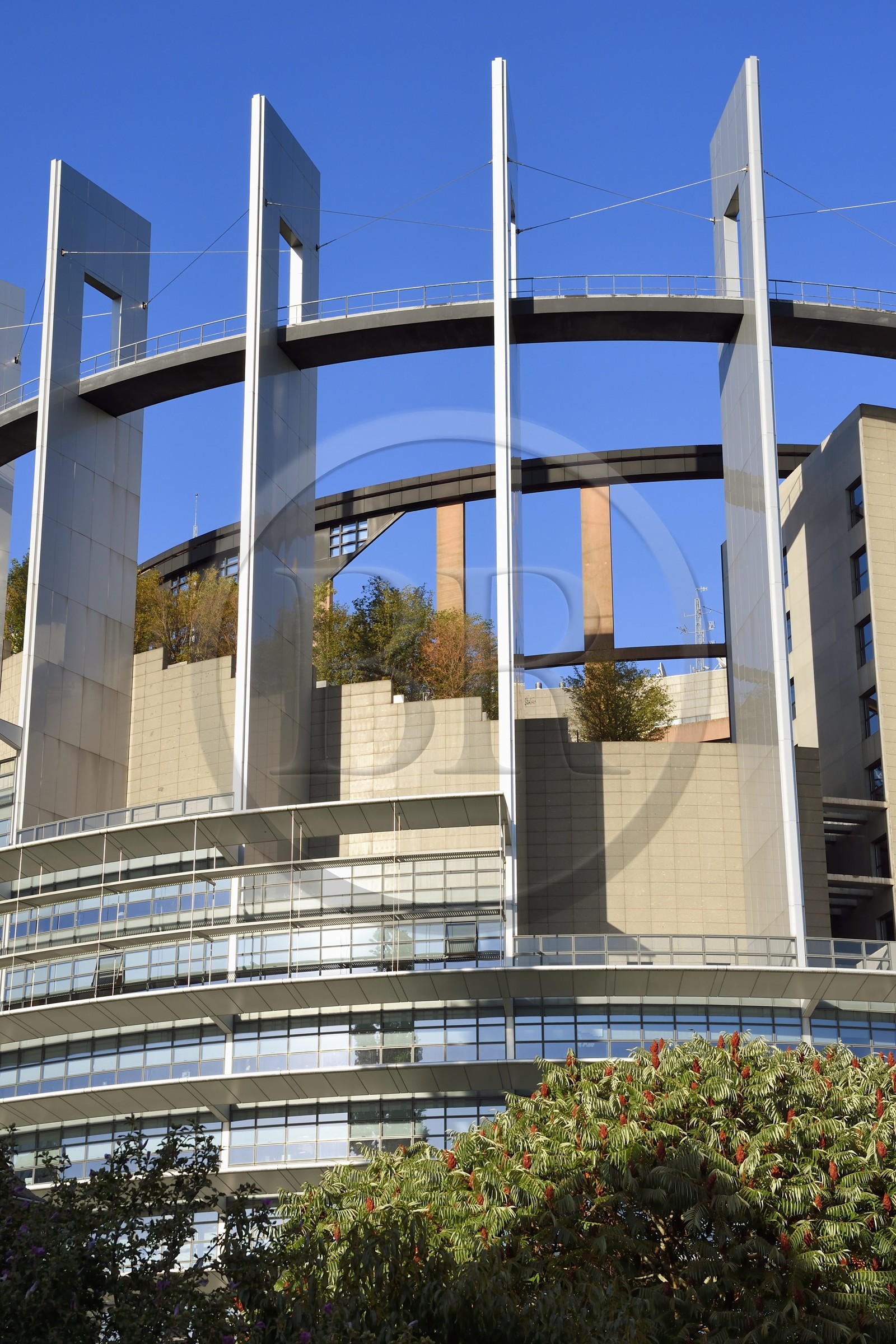 France, Bas Rhin, Strasbourg, European district, the European Parliament, Louise Weiss building, the tower